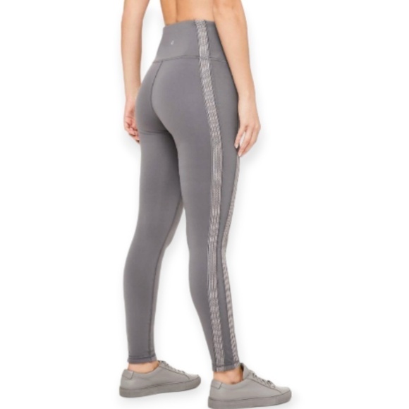 LULULEMON Power Lines Pant *28" Titanium / Dark Chrome SZ 6 - Picture 2 of 9